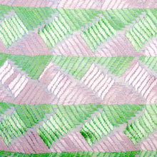 Load image into Gallery viewer, Phulkari Pink & Mint Green Decorative Throw Pillow Cover 16x16
