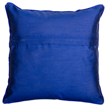 Load image into Gallery viewer, Phulkari Blue &  Ivory Throw Pillow Cover 16x16