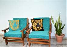 Load image into Gallery viewer, embroidered tiger throw pillow cover