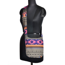 Load image into Gallery viewer, The Boho Style Ballona Messenger Bag - Pink/Blue