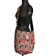 Load image into Gallery viewer, The Kajri Boho Style Messenger Bag - Red/White