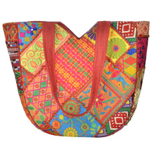 Load image into Gallery viewer, The Kali Shoulder Handbag - Red Embroidered