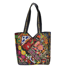 Load image into Gallery viewer, The Kali Shoulder bag - Black Embroidered