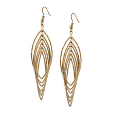 Load image into Gallery viewer, Bohemian Golden Oval Hoop Earrings