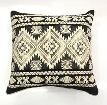 Load image into Gallery viewer, Black & White Diamond Square Decorative Throw Pillow Cover
