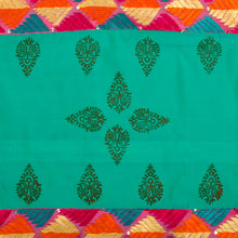 Load image into Gallery viewer, Phulkari Block Printed Decorative Throw Pillow Cover 16x16