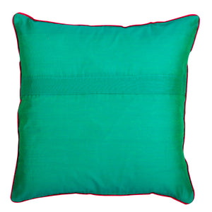 Phulkari Block Printed Decorative Throw Pillow Cover 16x16