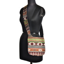 Load image into Gallery viewer, The Boho Style Ballona Messenger Bag - Green/Brown