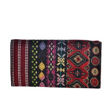 Load image into Gallery viewer, The Mohali Clutch Boho Purse - Red/Black