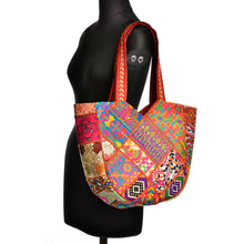 Load image into Gallery viewer, The Kali Shoulder Handbag - Red Embroidered