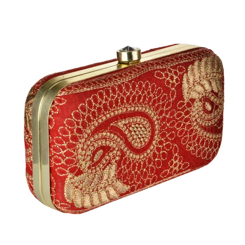 The Rani Clutch Purse - Red