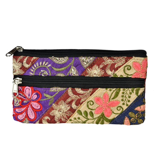 The Ladoo Clutch Patchwork Boho Purse