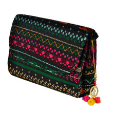 Load image into Gallery viewer, The Sheera Clutch Bag - Pink/Green