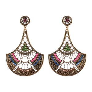 Indian Chandelier Style Beaded Earrings