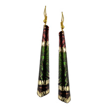 Load image into Gallery viewer, Gold Engraved Boho Drop Earrings