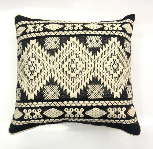 Black & White Diamond Square Decorative Throw Pillow Cover