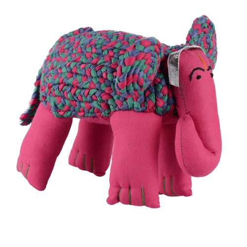 Cotton Stuffed Handmade Elephant Toy Keepsake