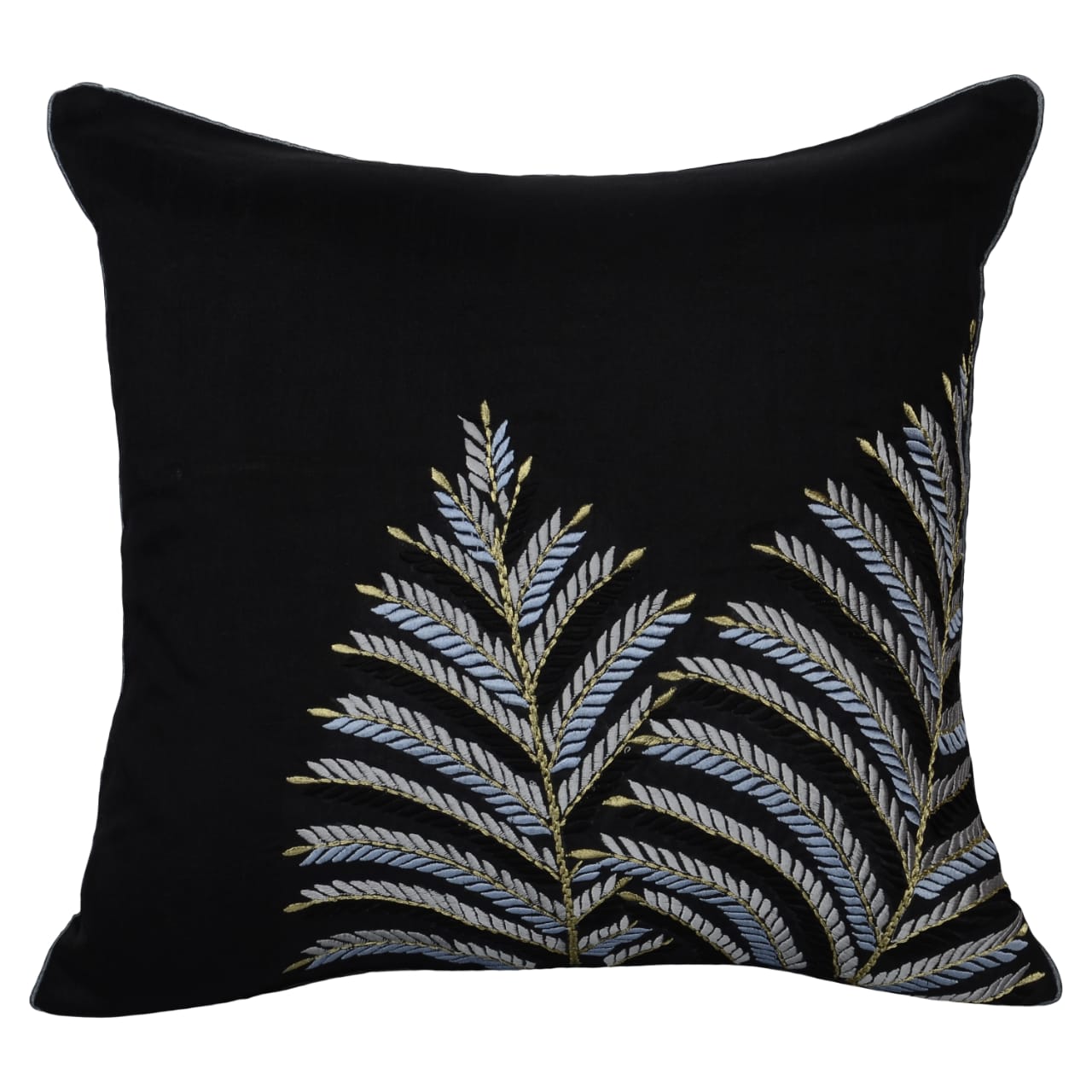 Hosta Homes Pillow Covers : Buy HOSTA HOMES Turquoise & Silver-Toned 2  Pieces Embroidered Square Cushion Covers 16x16 inches Online | Nykaa Fashion