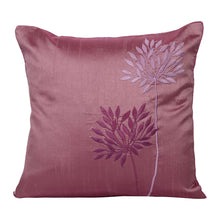 Load image into Gallery viewer, Embroidered Pink Decorative Throw Pillow Cover 16x16